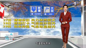 【气象观天下】晚间天气预报（2024年11月26日 16:00）  